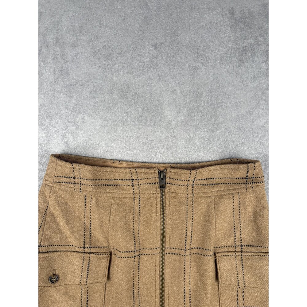 Madewell Plaid Cargo Mini Skirt Size 4 - Picture 6 of 9